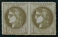 RFCL39Cpaire- Philatélie - Timbre de france classique N° Yvert et Tellier 39C paire charnière - Timbres classiques de France