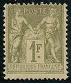 RFCL82char - Philatélie - Timbre de france classique N° Yvert et Tellier 82 charnière - Timbres classiques de France