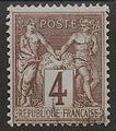 RFCL88 - Philatélie - Timbre de france classique N° Yvert et Tellier 88 oblitéré - Timbres classiques de France