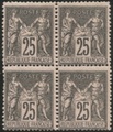 RFCL97bloc 4 - Philatelie 50 - Timbre de France N°97 Bloc de 4 Neuf
