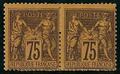 RFCL99paire - Philatélie - Timbre de france classique N° Yvert et Tellier 99 charnière paire - Timbres classiques de France