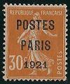 RFP29CHARBEAUCENTRAGE - Philatelie - Timbre de France préoblitéré N° Yvert et Tellier 29 avec charnière beau centrage - Timbres de collection