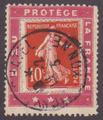 RFPUB138DIEUPROTEGErouge15€ - Philatélie - Timbre N°YT 138 sur porte timbre Dieu protège la France - Timbre publicitaire