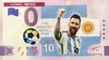 SEFCLionel Messi/colorisé - Philatélie 50 - Billet Euro souvenir Lionel Messi 2024