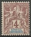 SEN10 - Philatelie - Timbre du Sénégal N° Yvert et Tellier 10 - Timbres de colonies françaises
