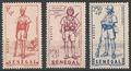 SEN170-172 - Philatelie - Timbres du Sénégal N° Yvert et Tellier 170 à 172 - Timbres de colonies françaises