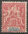 SEN22 - Philatelie - Timbre du Sénégal N° Yvert et Tellier 22 - Timbres de colonies françaises