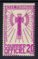 Service 15 - Philatelie - timbre de France Service - serie Francisque