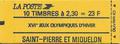 SPM-C518 - Philatélie - Carnet de timbres de Saint Pierre et Miquelon N° C518 du catalogue Yvert et Tellier - Timbres de collection