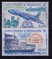64/65 - Timbres de Poste Aérienne de Saint Pierre et Miquelon N° Yvert et Tellier 64 à 65 - Philatélie 50 - Timbres de Poste Aérienne de collection de Saint Pierre et Miquelon