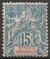 SteMarieMada6 - Philatélie - Timbre de Sainte Marie de Madagascar N° 6 du catalogue Yvert et Tellier - Timbres de colonies françaises