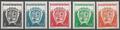 TAAF322-326 - Philatélie - Timbres des terres australes n° YT322 à 326 - Timbres de collection
