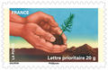 Terre-mains - Philatélie 50 - timbre de France adhésif - timbre de collection