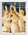 Boticcelli 2 - Philatélie 50 - timbres de France autoadhésif commémoratif émis en 2010 - timbre de France de collection