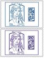 Timbres Datamatrix - Philatelie - timbres de France Marianne autoadhesifs 2015