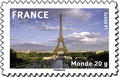 335 - Philatélie 50 - timbre de France adhésif - timbre de collection Yvert et Tellier - Tour Eiffel - La France en timbres - 2009