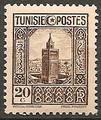 TUN167 - Philatelie - Timbre de Tunisie N° Yvert et Tellier 167 - Timbres de colonies françaises