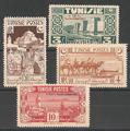 TUN269-272 - Philatelie - Timbre de Tunisie N° Yvert et Tellier 269 à 272 - Timbres de colonies françaises