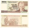Turquie - Pick 206 - Billet de collection de la banque centrale de Turquie - Billetophilie