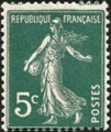 VAR137o - Philatélie 50 - timbre de France N° Yvert et Tellier 137o variété - timbre de France type semeuse variété Signature Roty Absente