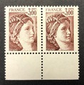 VAR1979 - Philatelie - timbre de France avec variété