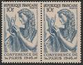 VAR762 - Philatélie - Timbre de france n° Yvert et Tellier 762 paire variété - Timbres de france variétés