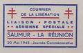 Saumur - Philatélie 50 - timbre de Libération de Saumur - vignette non dentelée