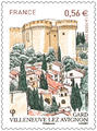 Villeneuve lez Avignon - Philatélie 50 - timbre de France adhésif