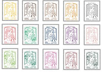 Timbres adhésifs Marianne - Philatelie - timbres de France autoadhésifs Marianne