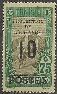 TUN116 - Philatelie - Timbre de Tunisie N° Yvert et Tellier 116 - Timbres de colonies françaises