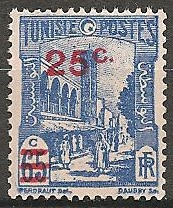 TUN205 - Philatelie - Timbre de Tunisie N° Yvert et Tellier 205 - Timbres de colonies françaises