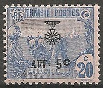 TUN85 - Philatelie - Timbre de Tunisie N° Yvert et Tellier 85 - Timbres de colonies françaises