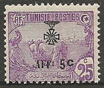 TUN86 - Philatelie - Timbre de Tunisie N° Yvert et Tellier 86 - Timbres de colonies françaises