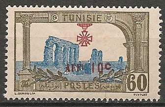 TUN91 - Philatelie - Timbre de Tunisie N° Yvert et Tellier 91 - Timbres de colonies françaises
