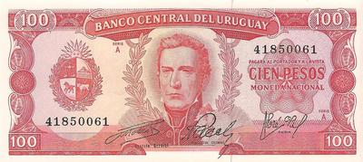 Uruguay - Philatélie - Billets de banque de collection