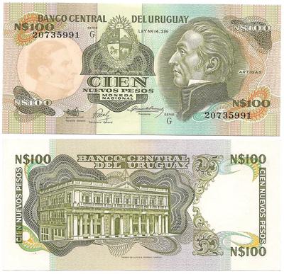 Uruguay - Pick 61A - Billet de collection de la Banque centrale de l'Uruguay - Billetophilie - Bank Note