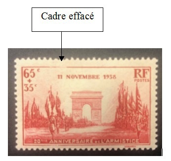 VAR 403 - 2 - Philatelie - timbre de France avec variété - timbre de collection