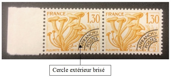 VAR Préo 160a - 2 - Philatelie - timbres Préoblitérés de France avec variété