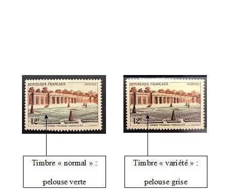 VAR1059b - 2 - Philatelie - timbre de France variété - timbre de France de collection
