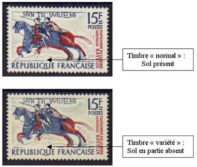 VAR1172b-2 - Philatelie - timbre de France avec variété - timbre de France de collection