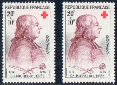 VAR1226a, Philatélie 50, Variété de France Michel de l'epée