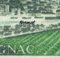 VAR1314b, Philatélie 50, Timbres de France variété N° 1314, 3 péniches absentes