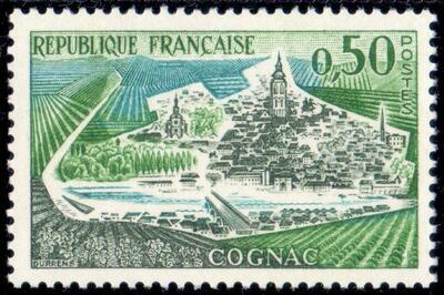 VAR1314b, Philatélie 50, Timbres de France variété N° 1314, 3 péniches absentes