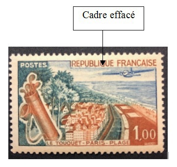 VAR1355-2 - Philatelie - timbre de France avec variété - timbre de collection