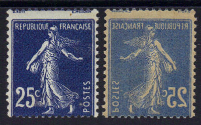 VAR140 - Philatelie - timbre de France avec variété