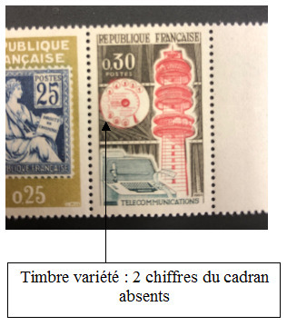 VAR1417a-2 - Philatélie - timbres de France de collection avec variété