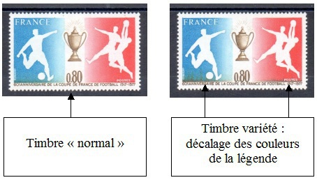 VAR1940-2 - Philatélie - timbre de France avec variété