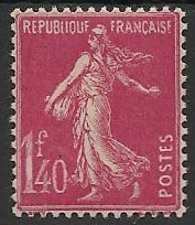 VAR196 - Philatélie - Timbre de france n° Yvert et Tellier 196 variété - Timbres de france variétés