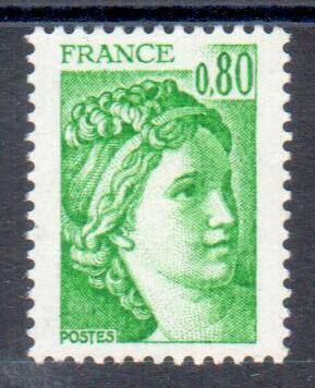 VAR1970c - Philatélie - timbre de France Variété