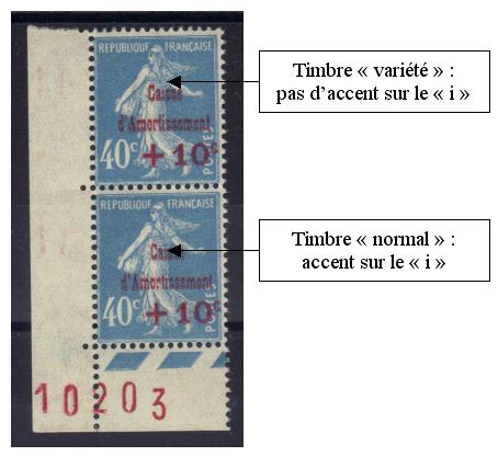 VAR246b-2 - Philatelie - timbre de France avec variété - timbre de France de collection